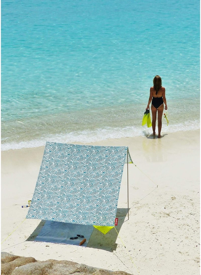 Fatboy Miasun Beach Tent |3 m² of shade | Fits 2 adults and 2 kids | cotton fabric with aluminum poles and ground pegs | Lightweight and compact | 330x190x140 cm - Dundee - Image 2